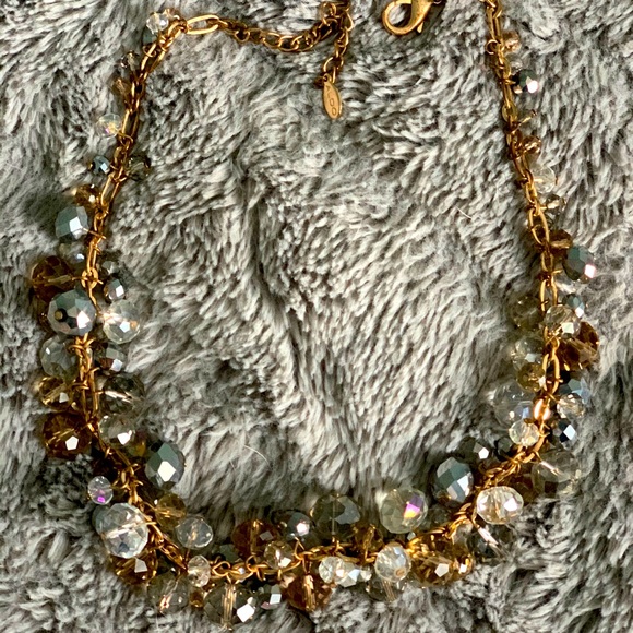 Necklace with very shiny crystals - Picture 1 of 3